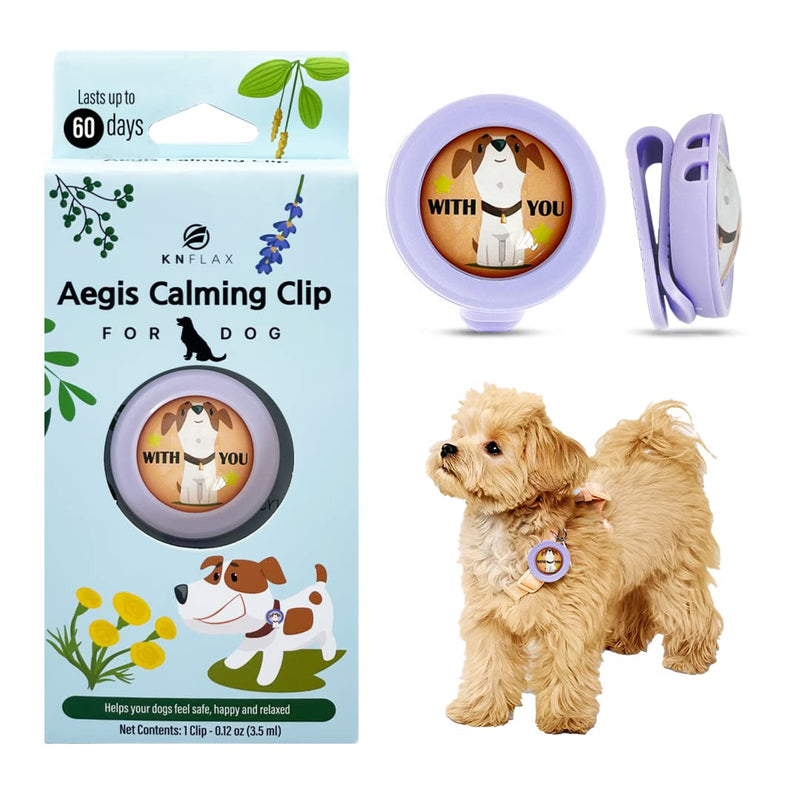 KN FLAX Aegis Calming Clip for Dogs, Anxiety Relief Pheromone Diffuser [Made in Korea], Lasts 60 Days, Reducing Stress During Loud Noises and Separation for All Small, Medium and Large Dog (with U) With You - PawsPlanet Australia