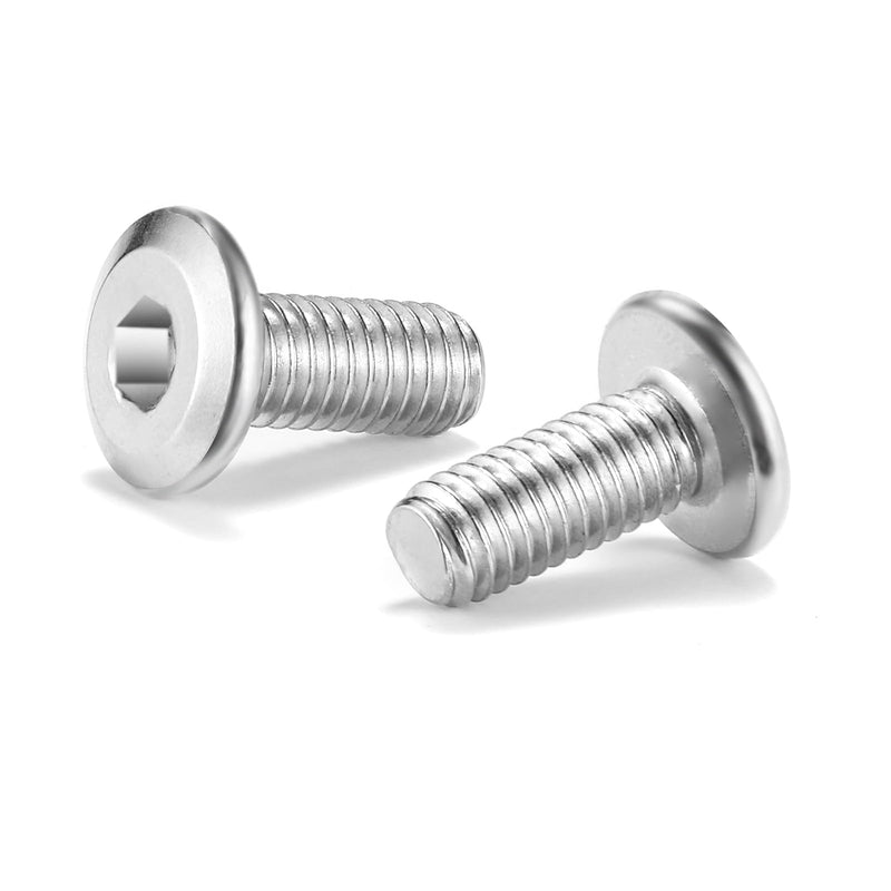M6 x 15mm 20Pcs Flat Head Hex Socket Cap Screws Bolts, 304 Stainless Steel 18-8, Full Thread by SG TZH (with Hex Spanner) 20 M6 x 15mm