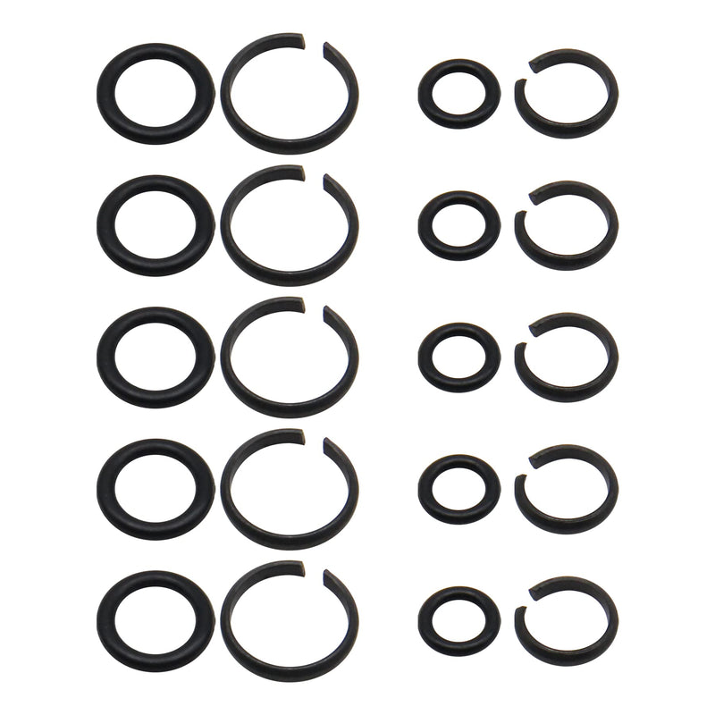 10 Sets of 1/2 inch & 3/8 inch Impact Wrench Retainer Rings with O-ring, Compatible With Electric Wrench/Pneumatic Wrench