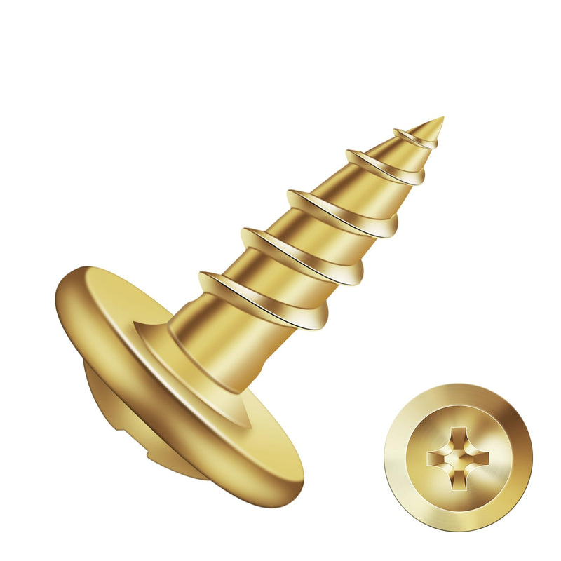 #8 x 1/2" Wood Screw 100Pcs Alloy Steel Standard Thread Truss Head Fast Self Tapping by SG TZH #8 x 1/2" 100