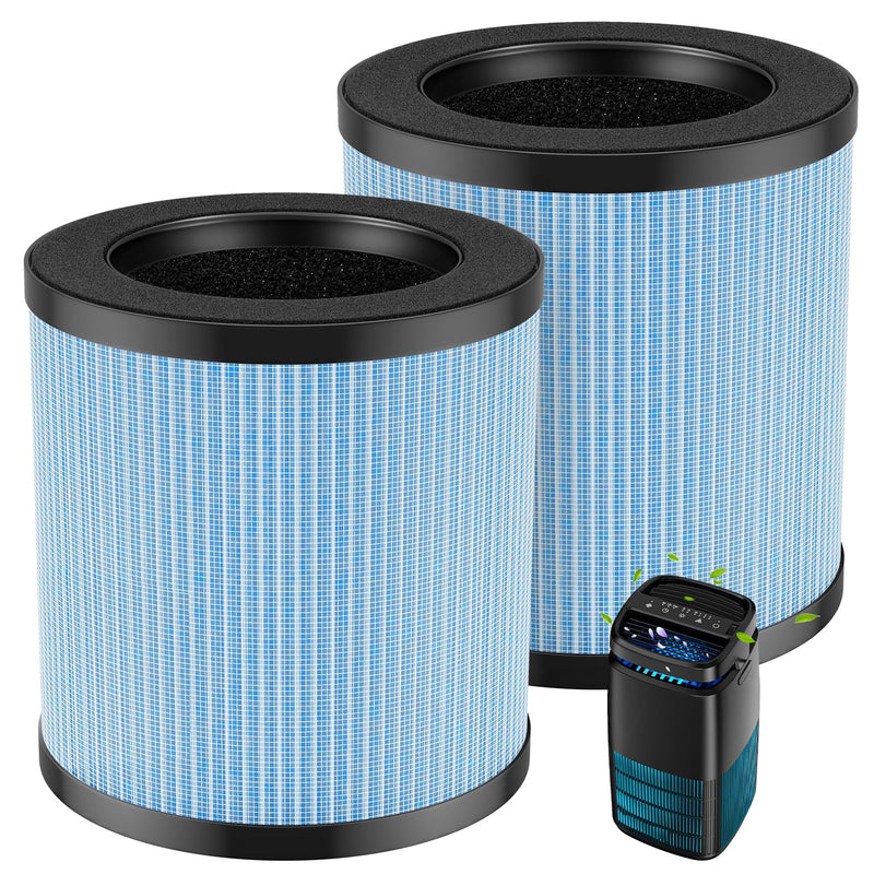 MJ002H Replacement Filter for POMORON MJ002H Air Purifiers,MJ002H-RF 2 Pack-Blue