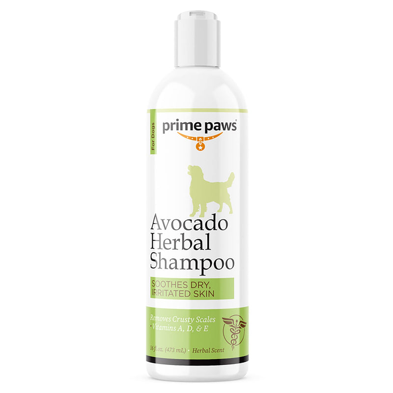 Avocado Herbal Shampoo for Dogs - Nourishing Dog Shampoo for Itchy Skin Helps Reduce Shedding - Address Dandruff & Exfoliate Dry Skin - Moisturizing Formula Soothes Irritated Skin - 16 Oz. - PawsPlanet Australia