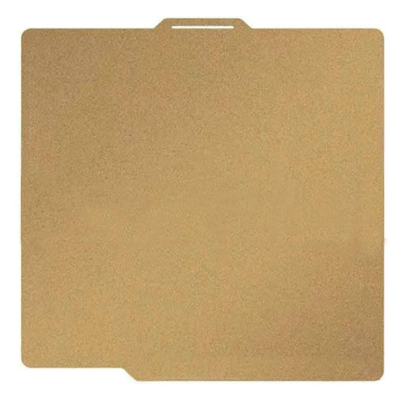 PEI Sheet for Bambu Lab X1/X1C/X1E/P1P/P1S/A1 Carbon Build Plate Heated Bed Spring Steel Flexible Platform 257.5x257.5 mm Double Side Textured Board for 3D Printer (Gold) Double Sided Textured PEI (Gold)