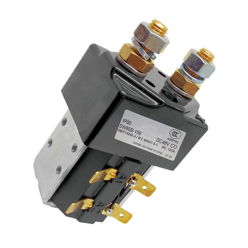 SW80B-156 Contactor, 48V 125A Contactor for Curtis ZAPI B4SW11 B4SW12 Controller, Electric Forklift/Golf Cart Solenoid, SW80B156 SW80156