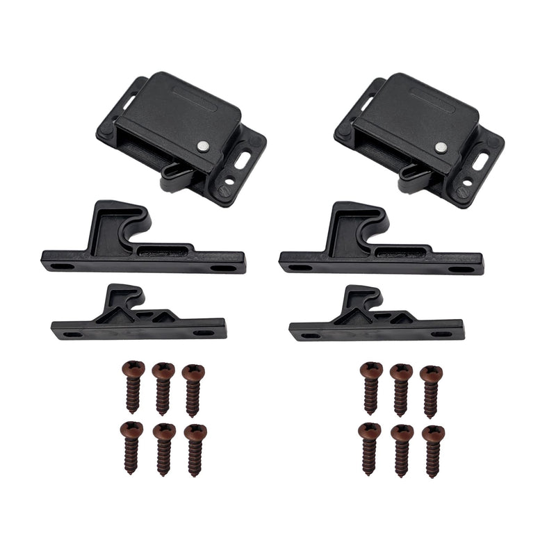 RV Designer H3167, Universal Push Latch, 10 lb., 2-Pack, Cabinet Hardware 2 Per Pack