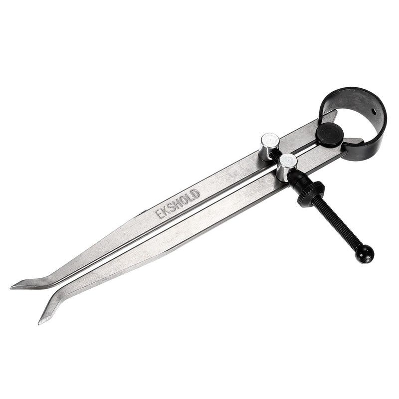 uxcell Spring Inside Caliper 7 Inch Stainless Steel Adjustable Spring Caliper Straight-Leg for Wood Turning Lathe Projects
