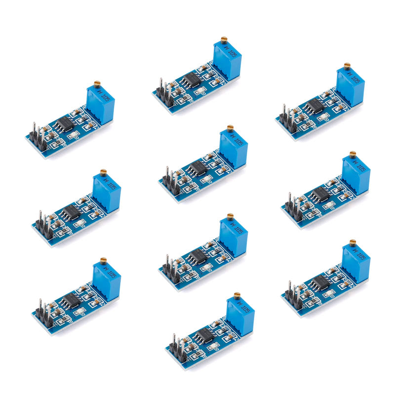 10Pcs NE555 Pulse Generator Square Wave Rectangular NE555 Adjustable Frequency Pulse Generator Module Single Channel Signal Output Frequency Duty Cycle Square Wave Module Board