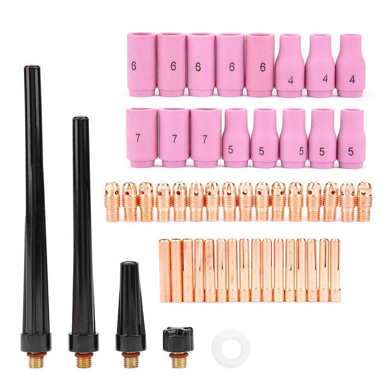 53PCS Welding Torch Consumables Kit for WP-9 WP-20 WP-25 Plasma Cutter Nozzles Collets Gas Lens Accessories