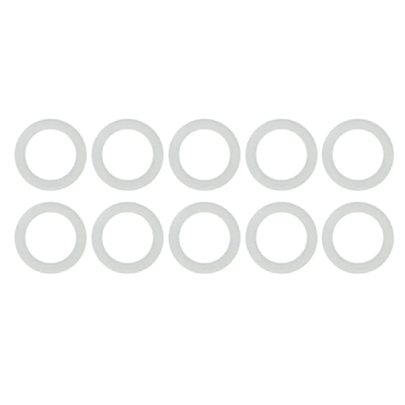 Pack of 10 Clear Silicone O-Rings (9mm (0.35")) 9mm (0.35")