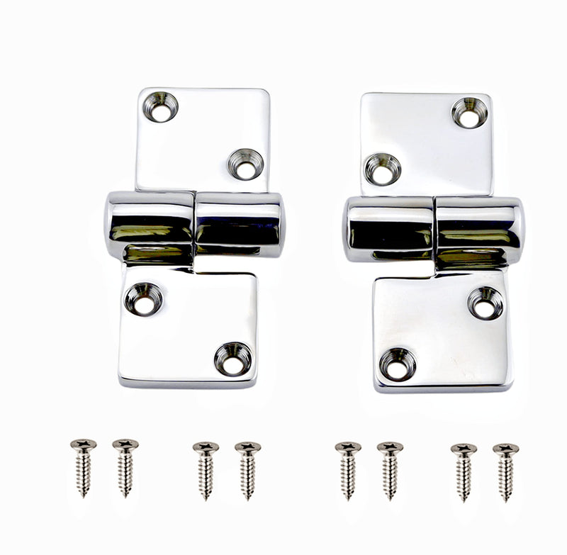Pair of Take-Apart Hinge(Left and Right Each one)，Marine Grade Stainless Steel 316 Hinge Boat Deck Accessories W/Fasteners