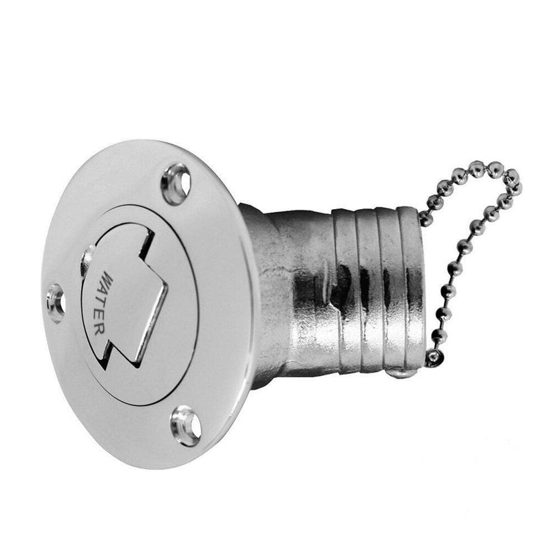 45 Degree Angle Marine Deck Filler Fill ，Stainless steel 316 Keyless Cap boat Hardware accessories Socket yacht W/ Rubber Gasket Fit for 1.5" /2” Diameter hose (Option: Water, 2" /50mm) Option: Water