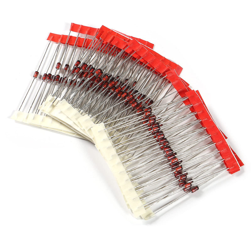 14 Value 140pcs 1W Zener Diodes Assortment Kit 3.3V 3.9V 4.7V 5.1V 6.2V 6.8V 8.2V 10V 12V 15V 16V 18V 20V 24V