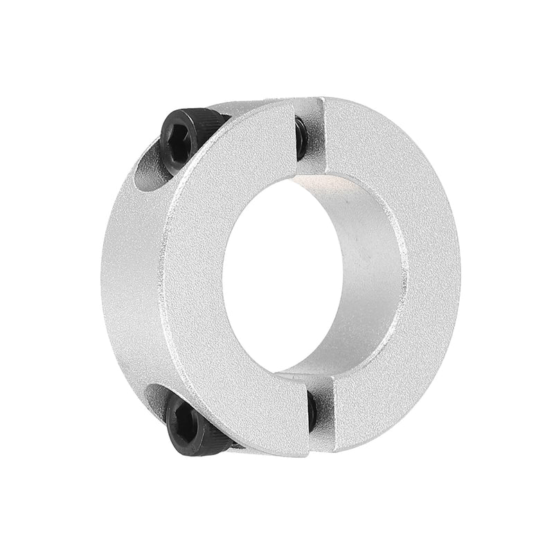 MECCANIXITY Shaft Collar 1.1 Inch Bore Double Split Aluminum Clamping Collar Shaft Collars with Set Screw Silver Tone - NewNest Australia