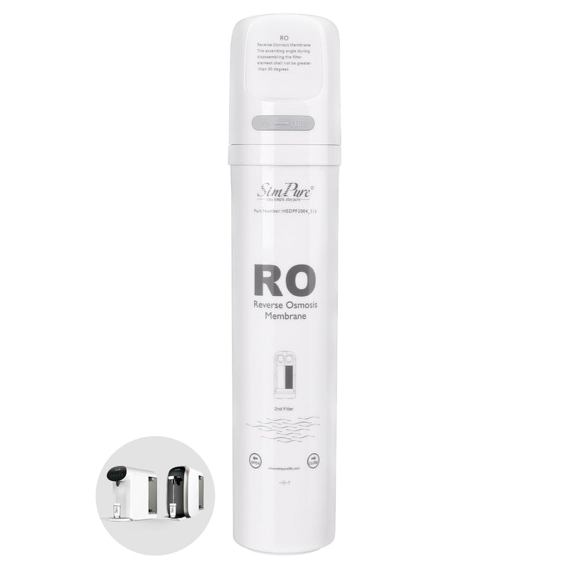 SimPure Y7/Y7P Series RO Filter Replacement Cartridge for Y7, Y7P-W, Y7P-BW, 6 Months Replacement Cartridge, 100 GPD, Model Number: SimPure ROULP-2012-100-Y7 Y7/Y7P-RO-Filter