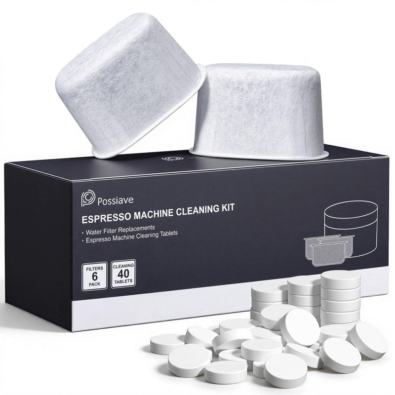 Espresso Cleaning Kits for Breville Machines, Includes 40 Cleaning Tablets and 6 Water Filters, Breville Espresso Machine Accessories
