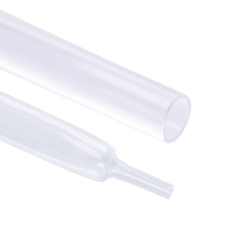 Clear Heat Shrink Tubing 4:1 Adhesive Glue Lined Marine Grade Waterproof Seal Wire Shrink Wrap Tube Dual Wall Insulation (1/4"-18Feet) 1/4"-18Feet