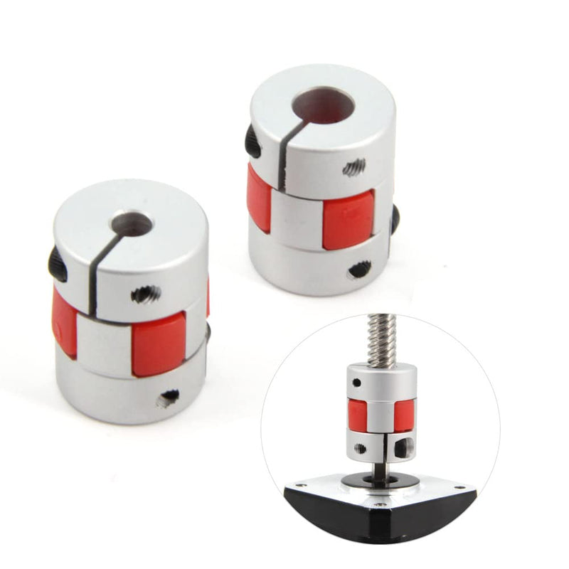 5mm to 8mm Bore Aluminium Plum Flexible Shaft Coupling Servo Stepper MotorJaw D20xL25 Connector Flexible Shaft Couplers for 3D Printer/CNC Machine/DIY Encoder, 2pcs/Pack (5mmx8mm) 5mmx8mm