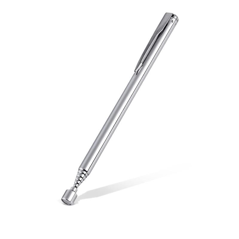 1 Piece 3.5LBs Telescoping Magnetic Pickup Tool, with Pen Clip Design, Magnet Stick Rod Extendable 5.1" to 25.4" for Men, Birthday, Father's Day, Christmas Gift 1 Piece 3.5 Lbs