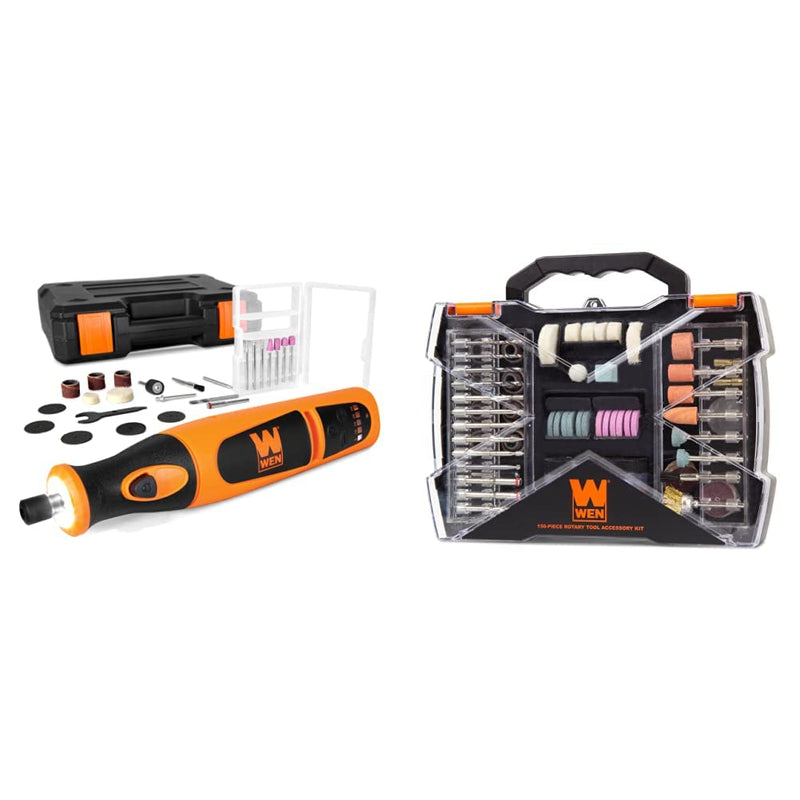 WEN Lithium-Ion Rotary Tool Bundle with Accessories (23072 + 230151A)