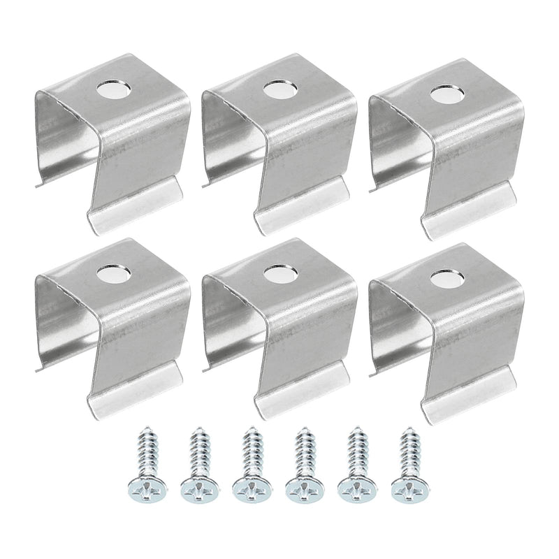 MECCANIXITY Rope Light Mounting Clips, 50 Pack Wall Channel Mounting Holder Accessories for 8mm to 11mm Waterproof LED Strip, Stainless Steel