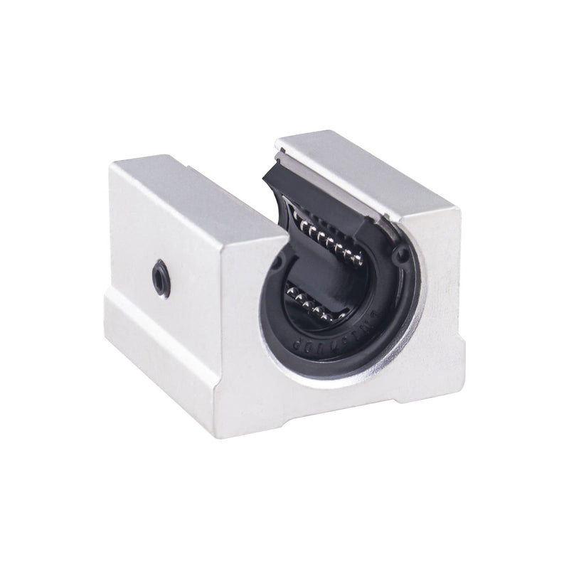 4pcs SBR16UU Linear Ball Bearing Slide Block 16mm Open Sliding Ball Bearing Block Aluminum Linear Router Motion Bearing for SBR16 Linear Motion Shaft Linear Guide Rail 4PCS - NewNest Australia