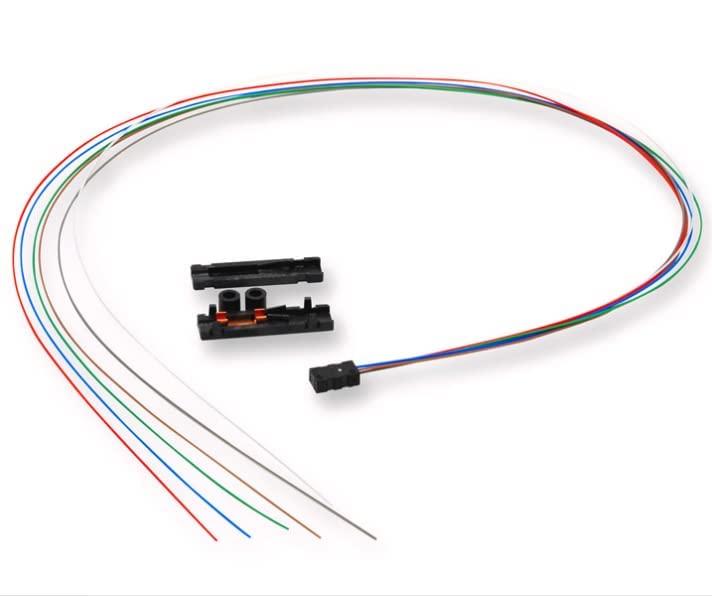 6 Strand Fiber Optic Buffer Tube Fan-Out Kit 25" Long. Field installable fanout Solutions for transitioning 250μm fibers to 900um for Direct Connector Termination (6 Strand) 6 Strand