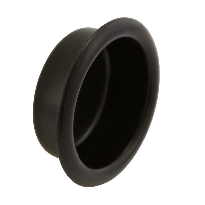 Prime-Line N 7569 Closet Door Finger Pull, 3/4 In., Matte Black Finish (4 Pack)