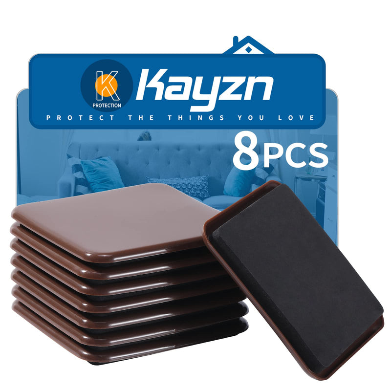 Furniture Sliders, 8pcs 4.7 inch Square Furniture Moving Kits Carpet Sliders for Moving Furniture, Heavy Duty Furniture Movers - Protect The Surface of Carpet, Easily Move Any Items! - NewNest Australia