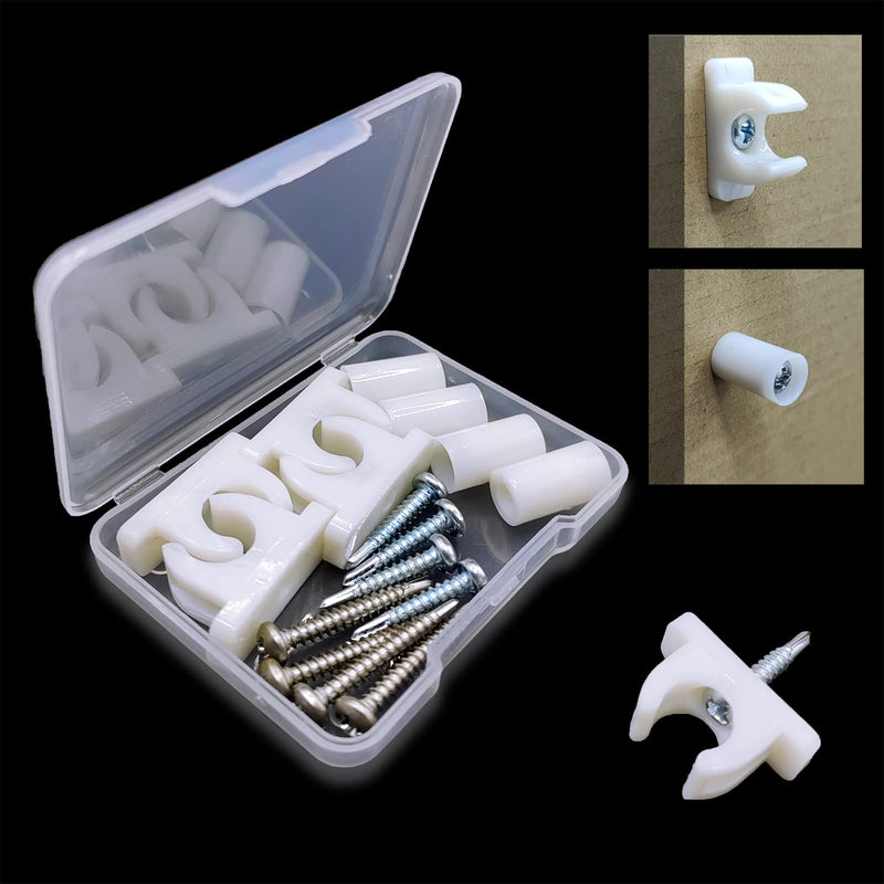 False Cabinet Front Clip False Front Clips False Drawer Front Clips Sink Tip Out Snap False Front Cabinet Clips Sink Clips with Screws and Screwdrivers for Hardware Replacements (4 White) 4
