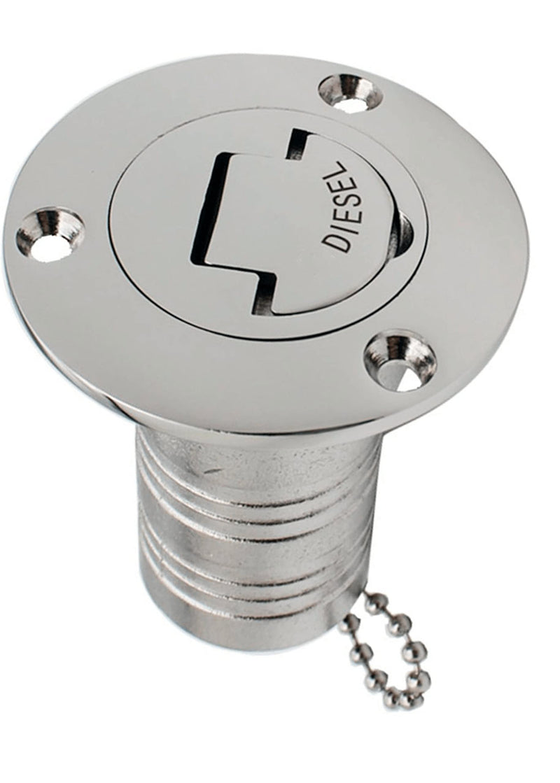 1 Pack Marine Hardware 316 Stainless Steel 1.5"( 38mm )Deck Filler/ Fill Keyless Cap Boat Accessories Yacht (Type: Diesel, 38mm 1.5inch) Type: Diesel