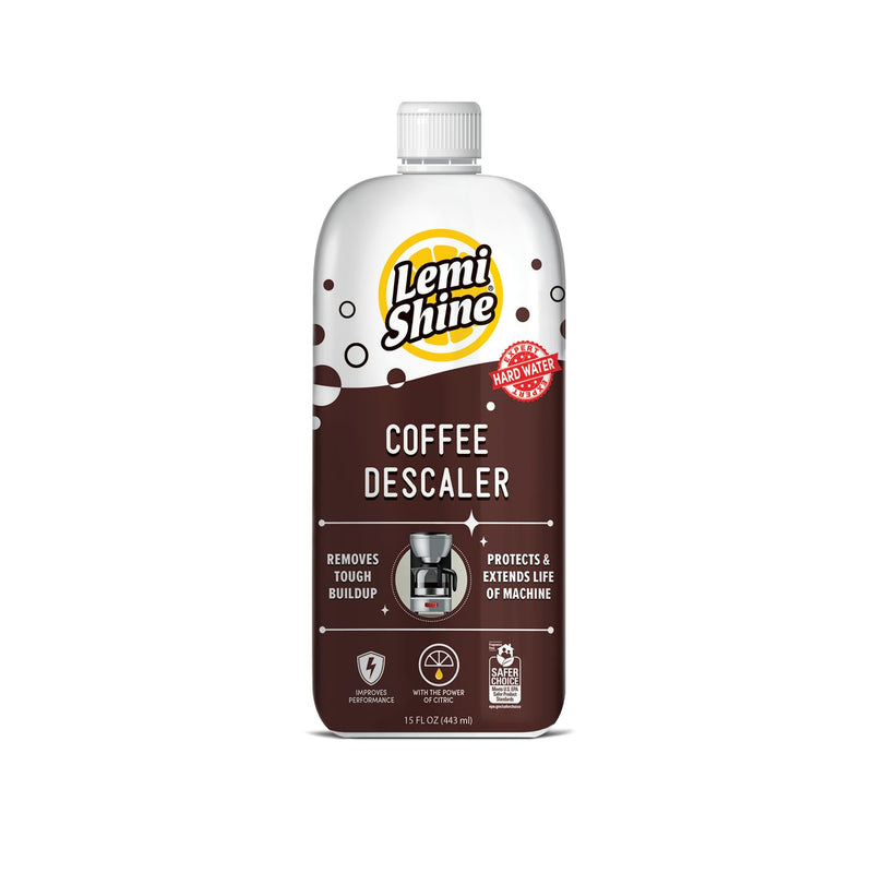 Lemi Shine Coffee Descaler - Food-Grade Citric Acid Coffee Maker Cleaner for Nespresso, Keurig, and More - 15 oz 15 Fl Oz (Pack of 1) Coffee Machine