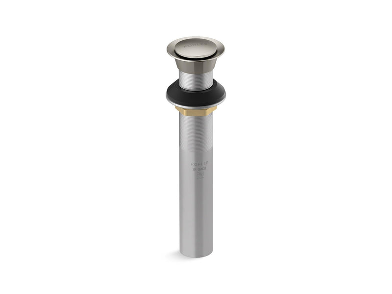 KOHLER K-33151-CP Bathroom Sink Clicker Drain w/o Overflow, Premium Metal, Corrosion Resistant, Polished Chrome