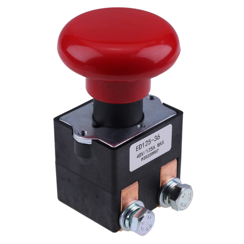 Emergency Stop Switch 1115-510008-00 111551000800 Compatible with Big Joe EZ30 E30 D40 EZ40 Pallet Truck 48V 125A