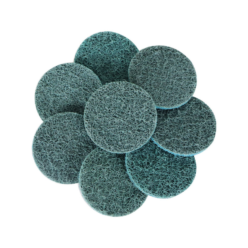 kimllier 50Pcs 2 Inch Blue Quick Change Surface Prep Conditioning Discs, R-Type Fine Disc for Cleaning, Finishing and Deburring on Metals