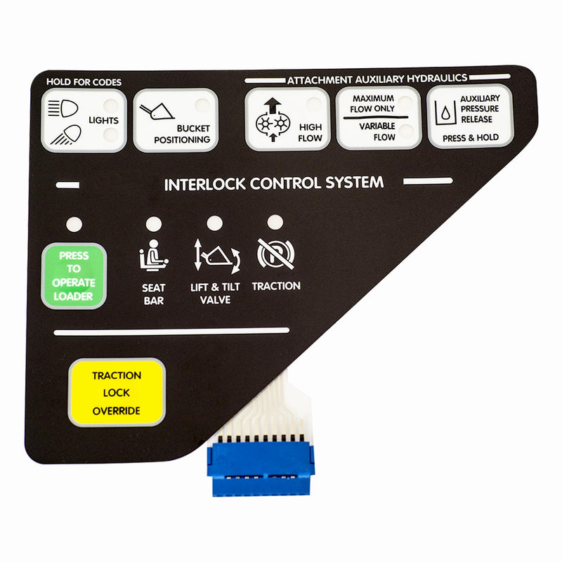 Left Instrument Panel 6675982 Replacement for Bobcat Equipment 6689754 and 6672346 Instrument Button Panel Fits A220, A300, S130, S150, S160, S175, S185, S205, S220, S250, S300, S330,