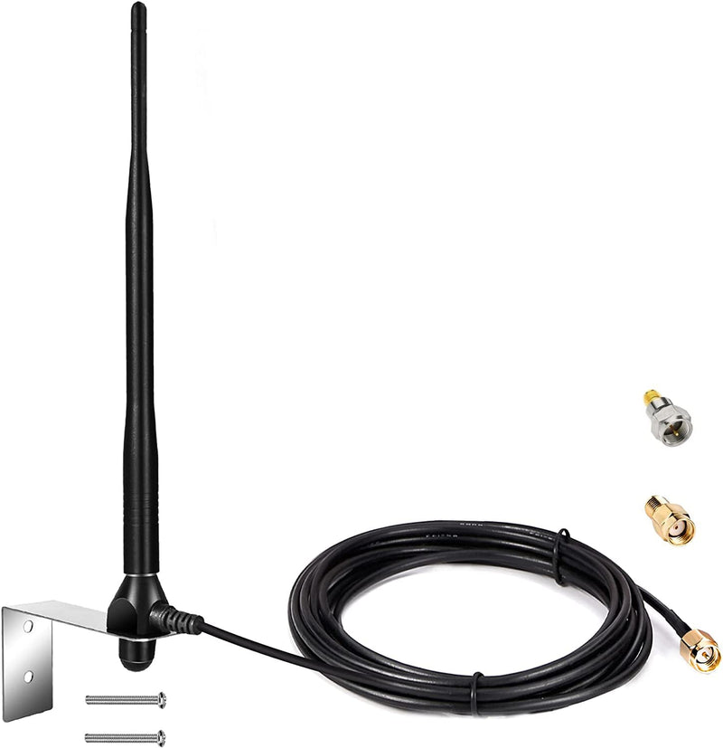 Smart Gate Door Opener Antenna 433.92 MHz Long Range Receiver 10 feet Low Loss Cable Antenna Compatible with All Series Lifemaster GTO Mighty Mule Gate Opener