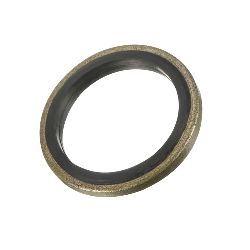MECCANIXITY Bonded Sealing Washers M16 21.54x16x2mm Carbon Steel Nitrile Rubber Gasket, Pack of 10 21.5x16x2mm