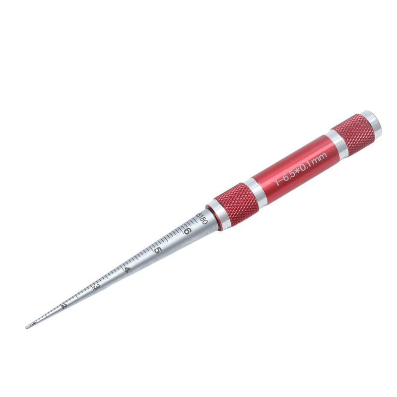 Hole Tapered Ruler, Taper Aperture Gauge Stainless Steel Conical Inner Diameter for Plastic Tubes DIY Equipment Thin Walled Parts DIY Hardware 1‑6.5mm Inspection Measurement Tool