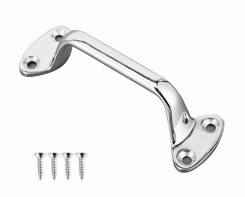 1/2Pack Boat Kayak Canoe Grab Handle, 6inch/150mm Heavy Duty Marine Grade Stainless Steel 316 Cleat Door Grab Handle Pull Handrail w/Fasteners (1) 1