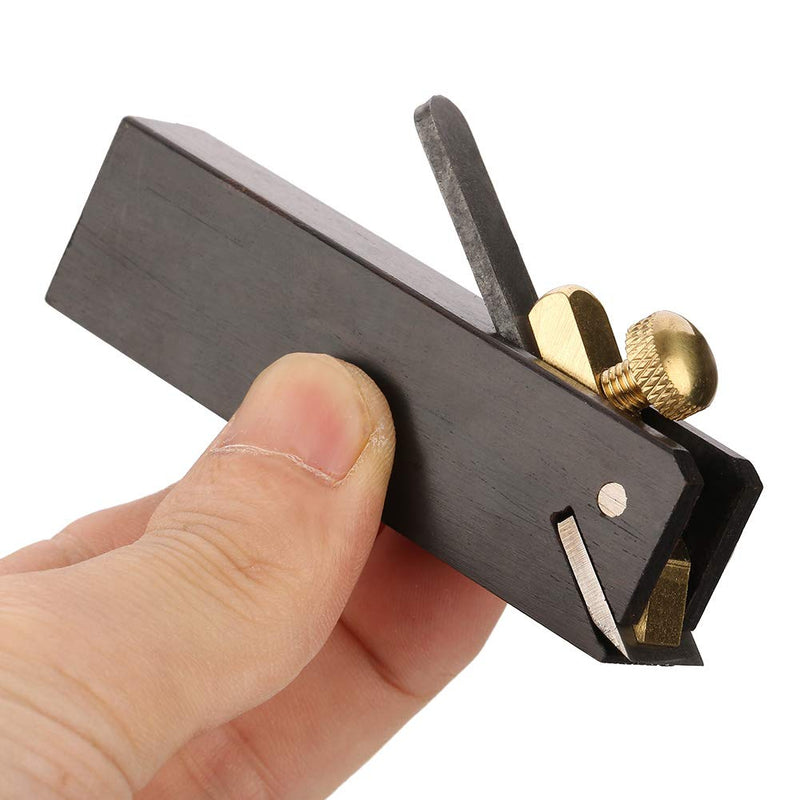 Jeanoko Wood Planer Hand Tool Ebony Mini DIY Cable Line Woodworking Plane Carpenter Wood Cutting Tool Mini Hand Planer for Woodworking