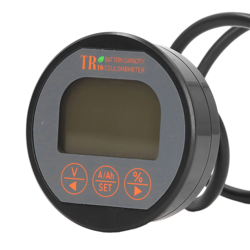 TR16H Battery Monitor 8-120V 0-75A Digital Battery Capacity Tester with Percentage Display, Voltmeter for Car RV Marine Golf Cart
