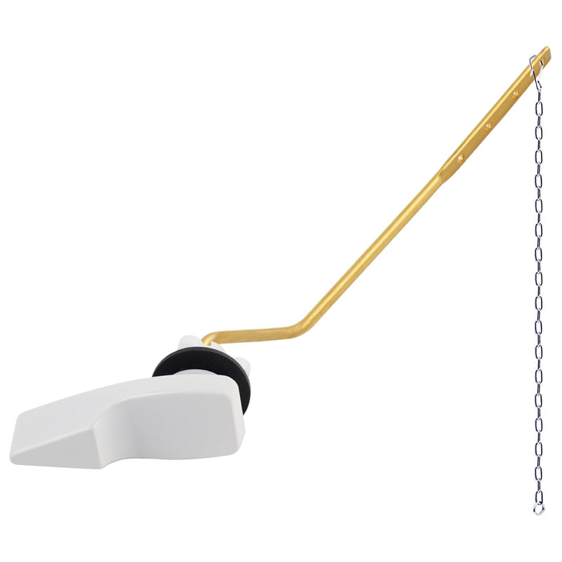 Hygie Rinse Universal Side Mount Toilet Handle Replacement Kit Compatible with American Standard/Mansfield/Gerber Toilet, Toilet Tank Flusher Lever with Flapper Chain, White 1PC - NewNest Australia