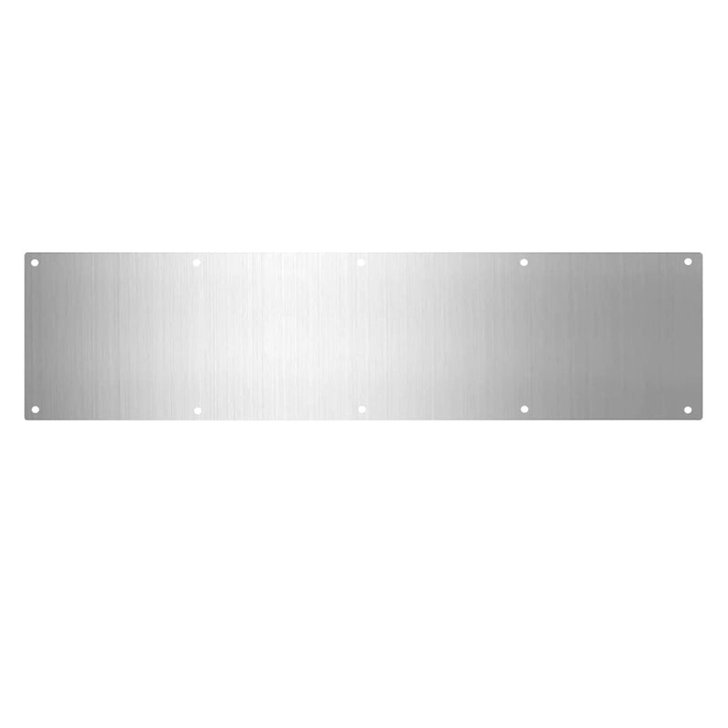 Door Metal Kick Plate 6x28 inches Aluminum Decorative Plates Protector for 30 inches Front Doors, 18 Ga Thickness 6"x 28" (Silver)