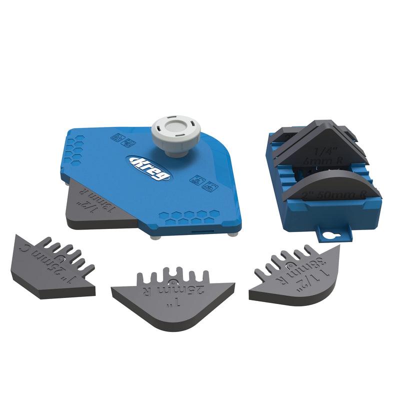 Kreg PRS1000 Corner Routing Guide Set - Corner Routing Guide - Use with Any Trim or Handheld Router, or Router Table Woodworking Tool - Holiday Home Improvement Gifts for Him