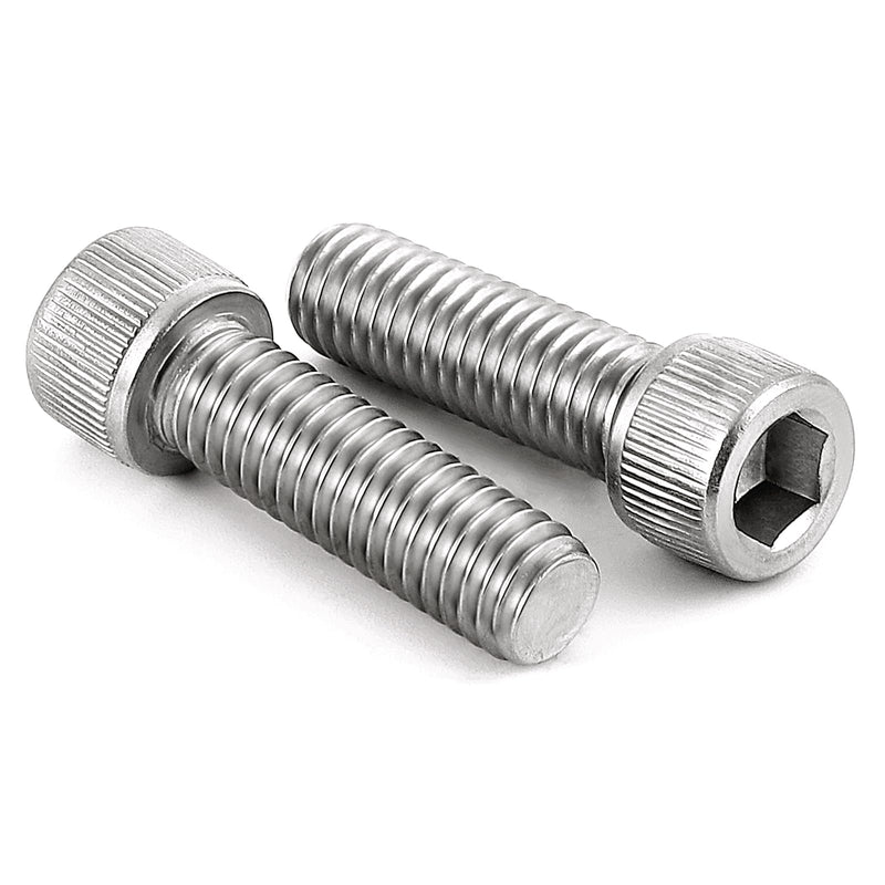 M6-1.0 x 20mm Socket Head Cap Screws Metric, Allen Socket Drive, Stainless Steel 18-8 (304), Full Thread, Bright Finish, Machine Thread, Pack of 20 M6 x 20mm