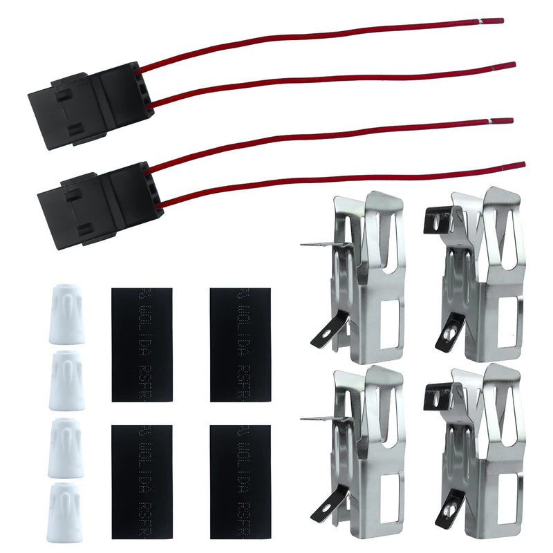 2 Pack ERR117 Range Stove Element Plug Receptacle Block Terminal Compatible with Whirlpool Kenmore Electric Stove Range Burner Receptacle Kit 330031 814399,5303935058,RR109,AP3075808,6130-115