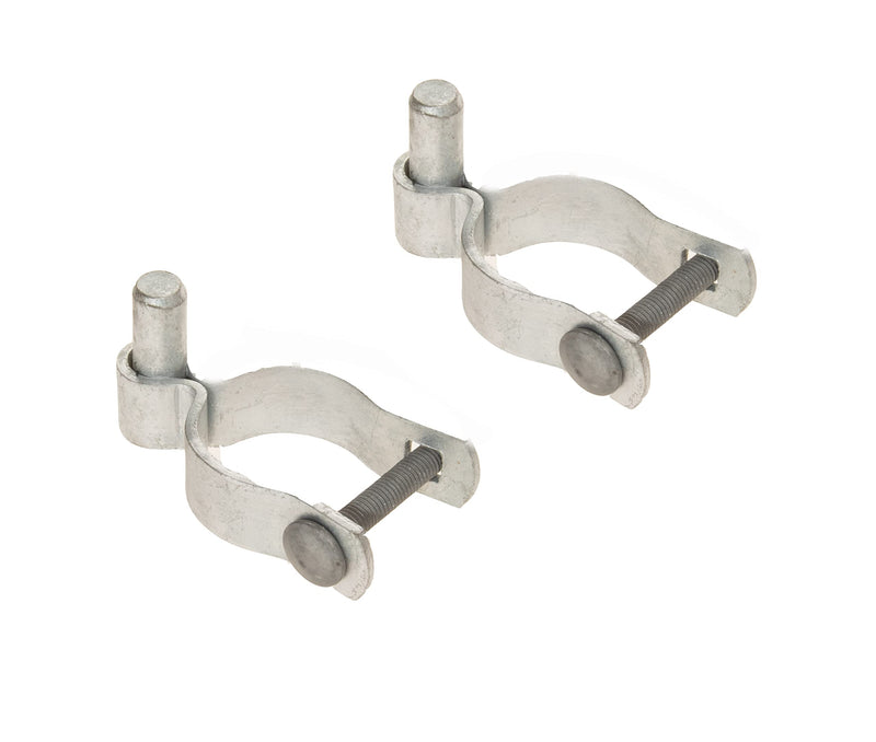 2 Pack Chain Link Fence Frame Gate Post Male Hinge with Bolts and Nuts (1-7/8 Inch) 1-7/8 Inch