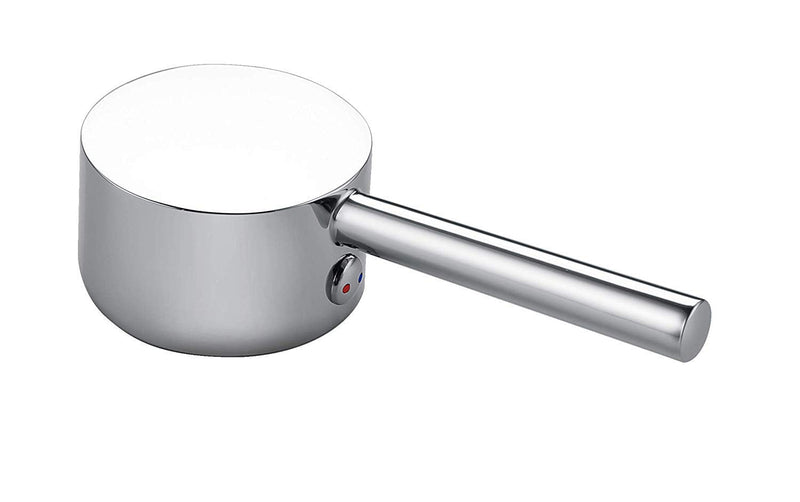 Single Faucet Handle Compatible with 40mm Tap Cartridge (Cartridge Stem 10 * 10mm) Faucet Replacement Handles Lever for Kitchen Basin Bathroom, Polished Chrome Finish Silver Handle1