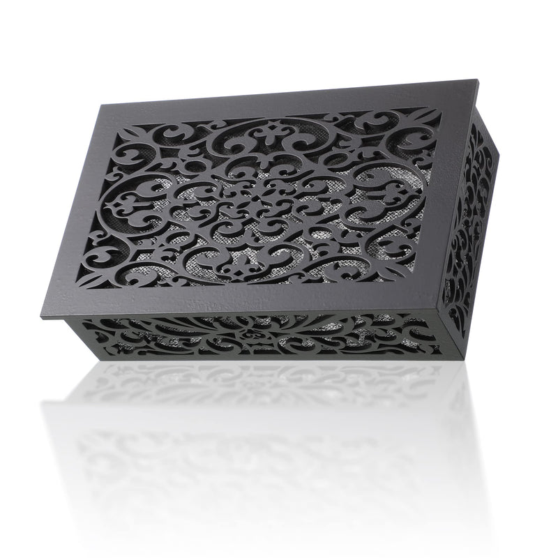Saillong Doorbell Chime Cover Box Only, Wooden Doorbell Chime Box, Doorbell Chime Cover Box for Indoor Outdoor, with Extra Self Adhesive Tape, Easy to Install for Home (Dark Gray) Dark Gray