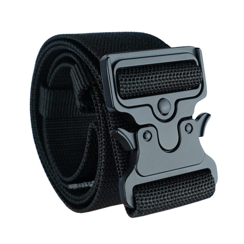 MELOTOUGH 2" Nylon Web Work Tool Belt for Men with Heavy Duty Quick Release Rugged Metal Buckle outdoor men's belt Tool Belts (Black) WB006-Black 2 inch